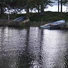 Boote am Svaninge See